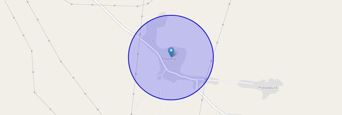 Location Map of Chittora, Jaipur