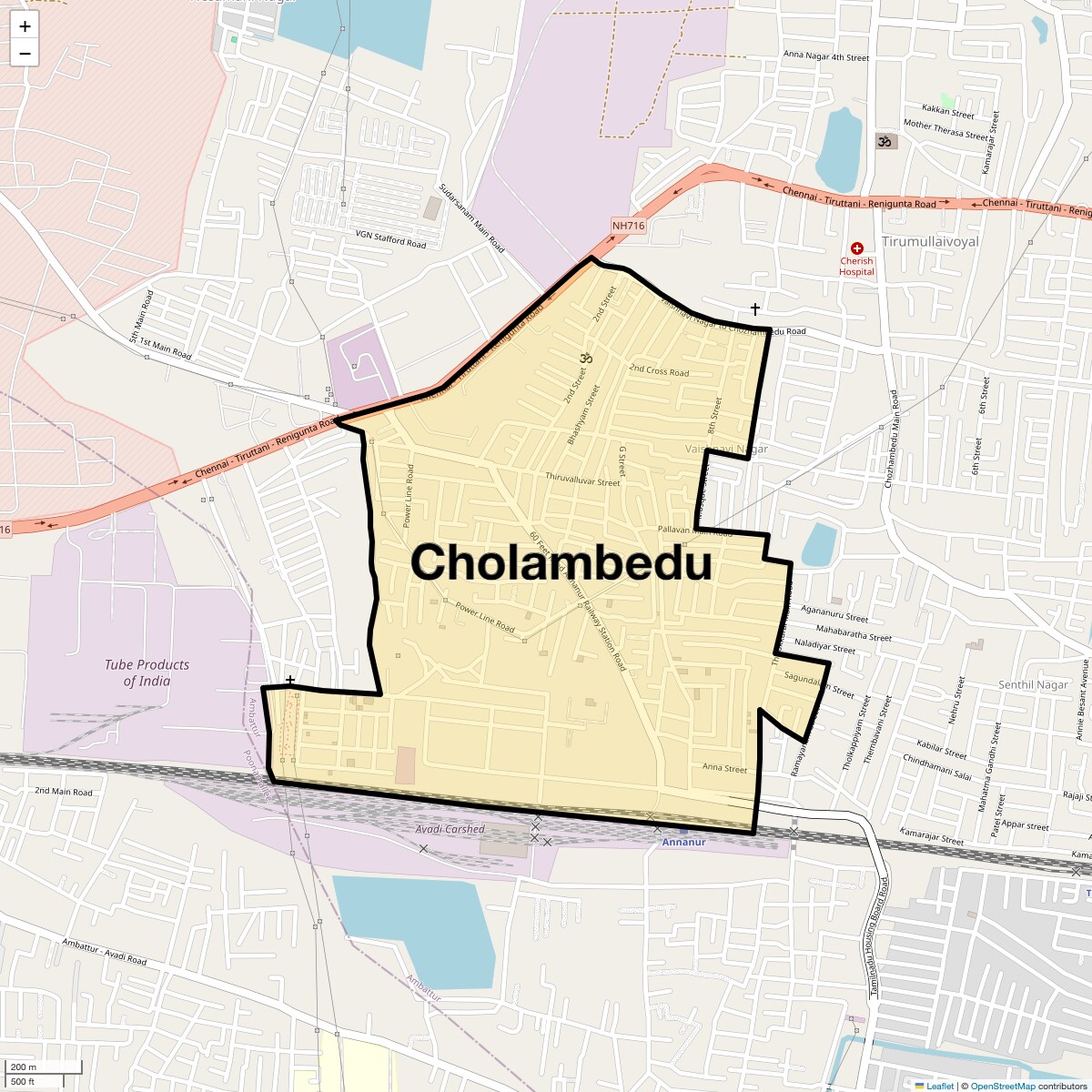 Check Time Travel of Cholambedu, Chennai