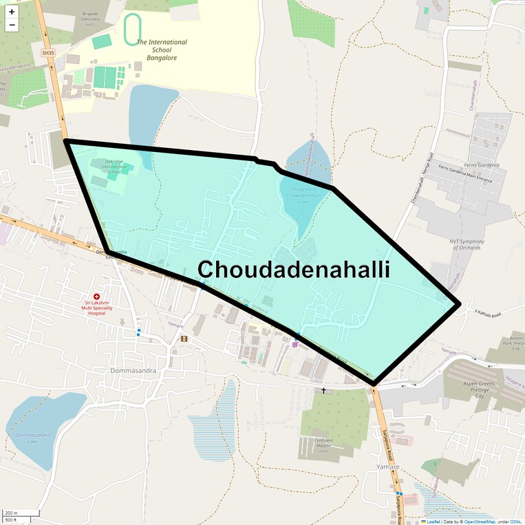 Location Map of Choudadenahalli