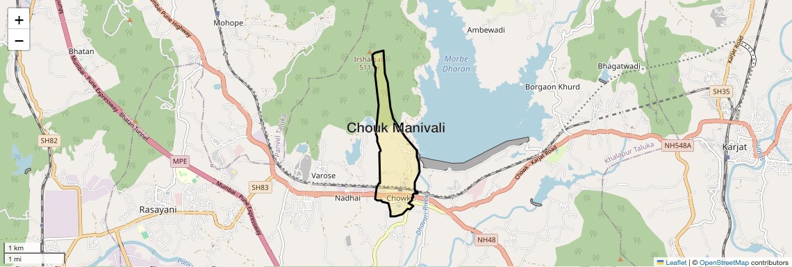 Check Time Travel of Chouk Manivali, Navi Mumbai