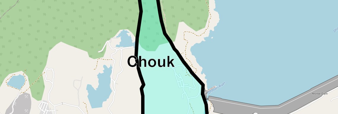 Location Map of Chouk, Navi Mumbai
