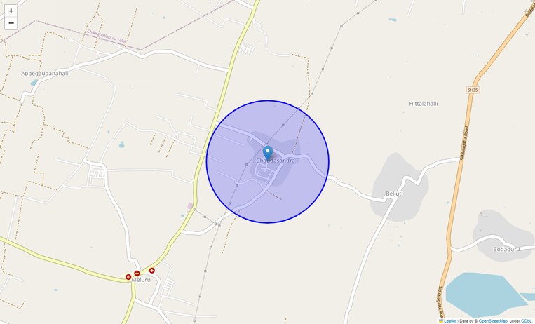Location Map of Chowdasandra