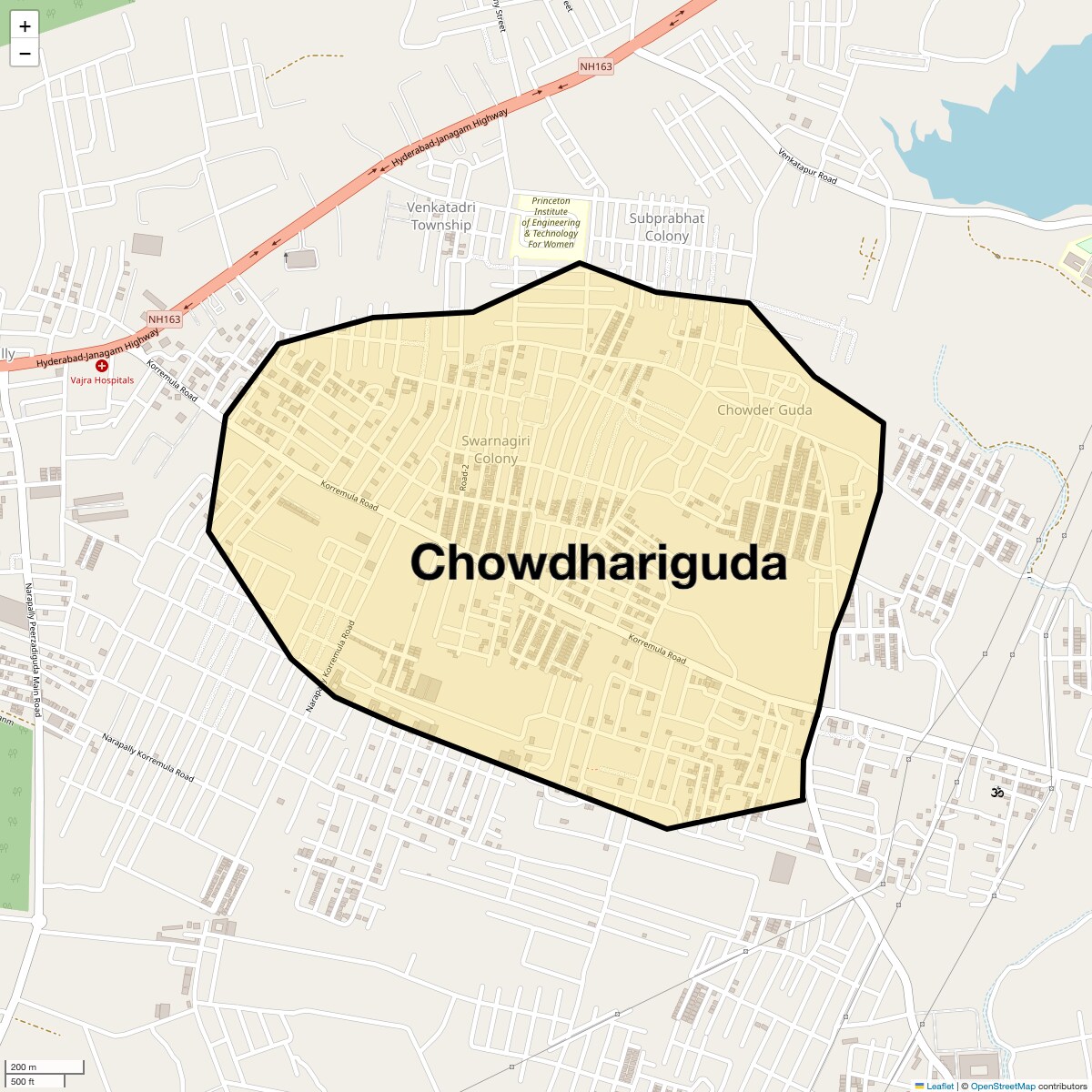 Check Time Travel of Chowdhariguda, Hyderabad