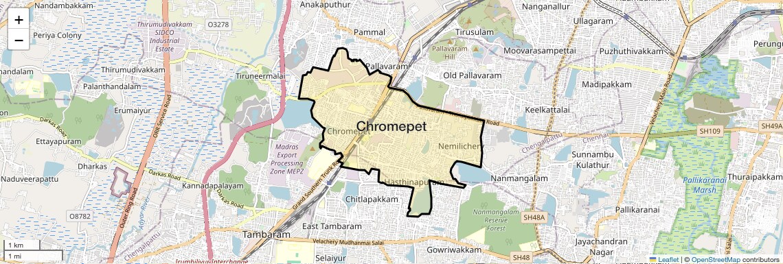 Chromepet Map