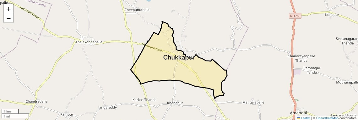 Location Map of Chukkapur, Hyderabad