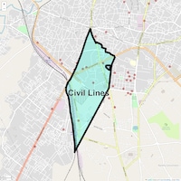 Civil Lines Map