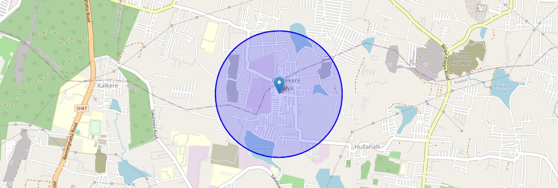 Location Map of Ck Palya, Bangalore