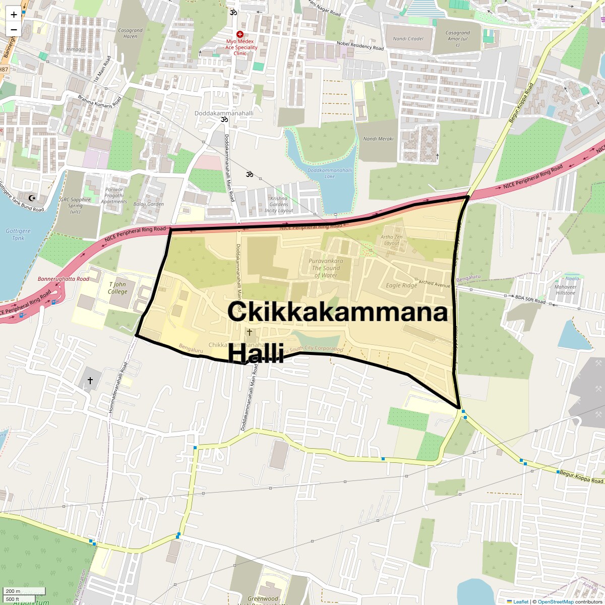 Check Time Travel of Ckikkakammana Halli, Bangalore
