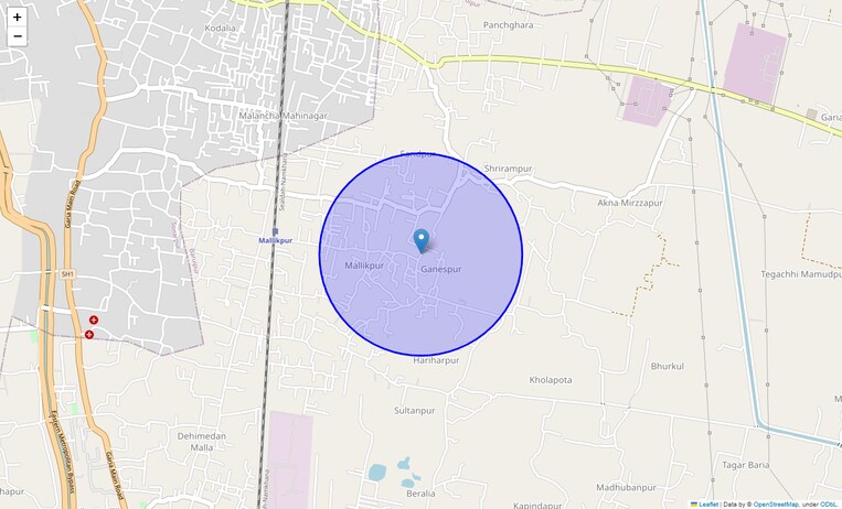 Location Map of Cmda Abasan