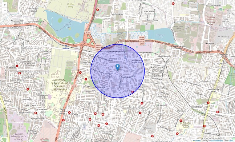 Location Map of Coconut Garden