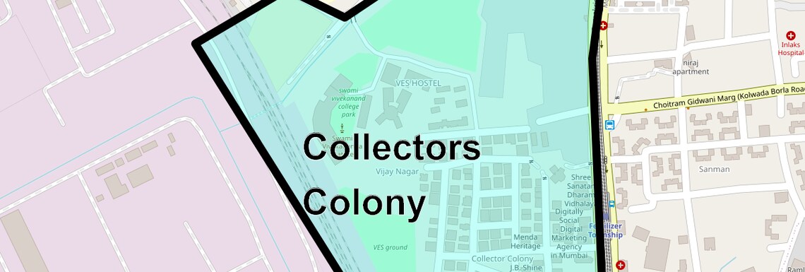 Location Map of Collectors Colony, Mumbai