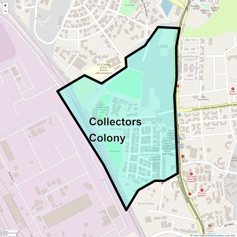 Location Map of Collectors Colony