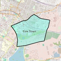 Cox Town Map