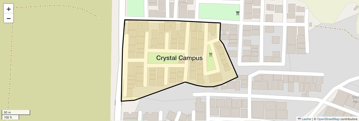 Location Map of Crystal Campus, Bhopal