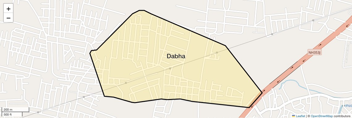 Location Map of Dabha, Nagpur
