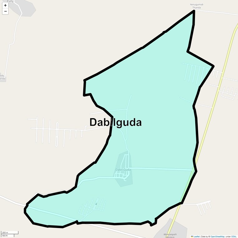 Location Map of Dabilguda