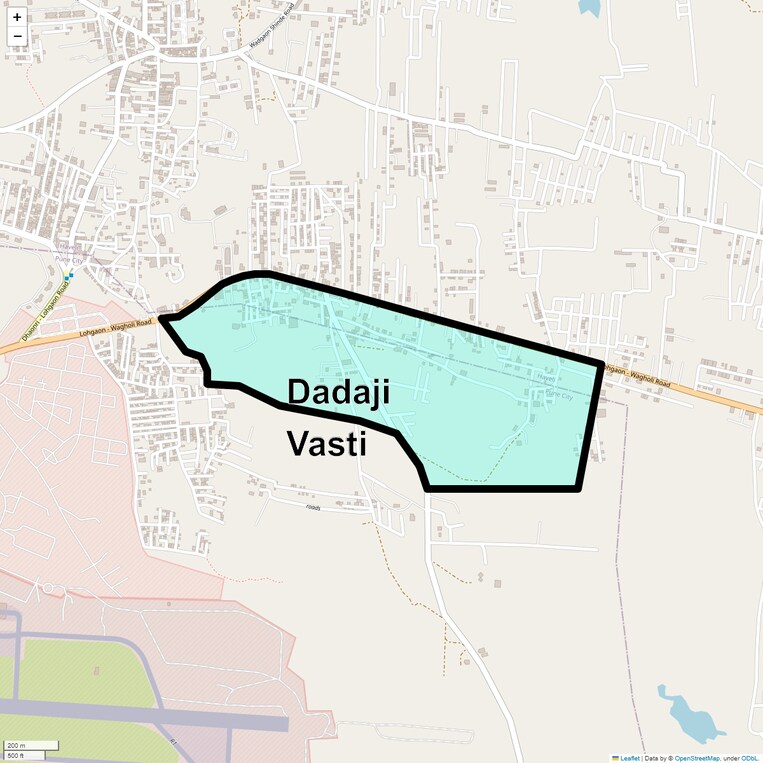 Location Map of Dadaji Vasti