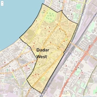 Dadar West Map