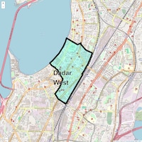 Dadar West Map