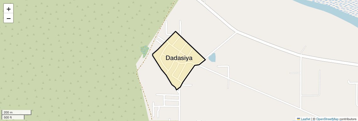 Location Map of Dadasiya, Faridabad
