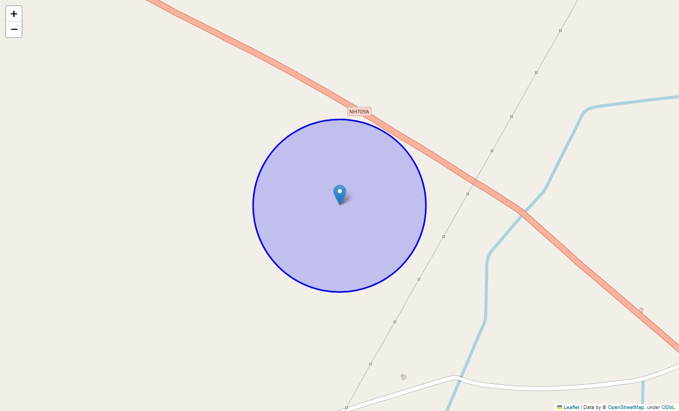 Location Map of Dahar, Meerut