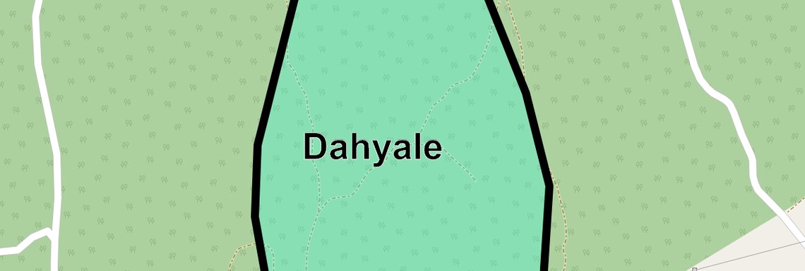 Location Map of Dahyale, Thane