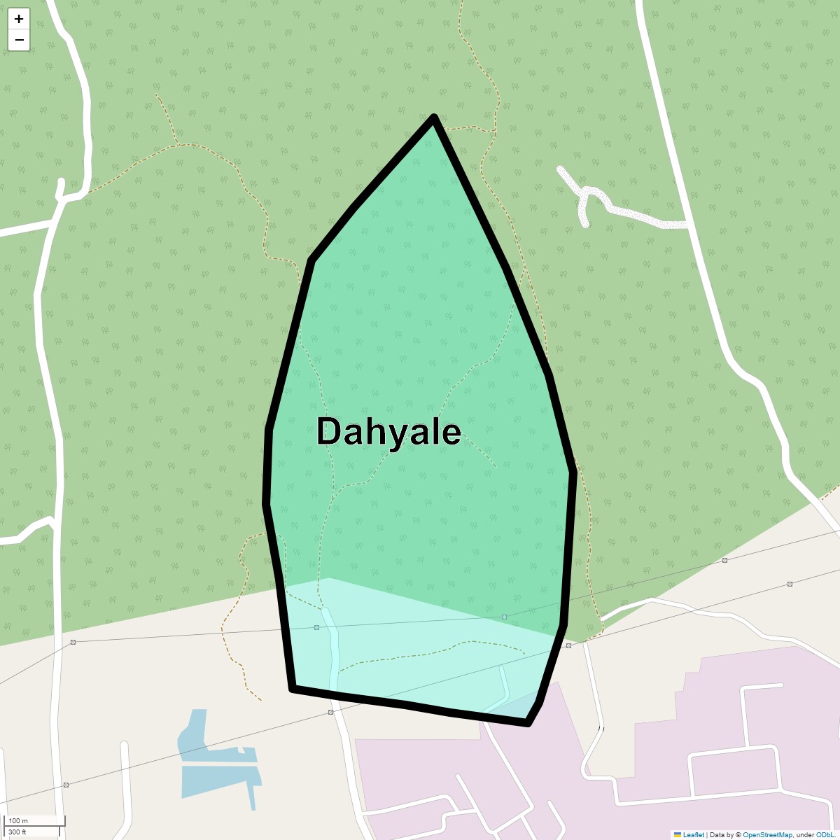 Location Map of Dahyale, Thane