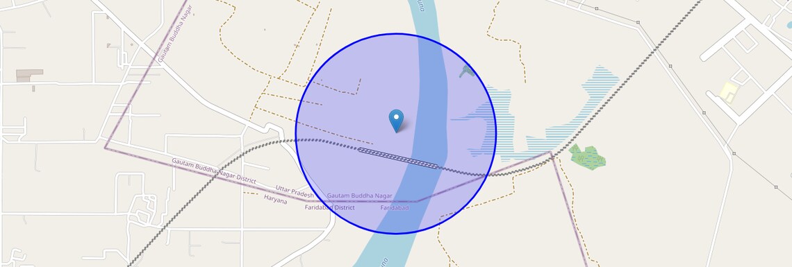 Location Map of Dalelpur Village, Noida