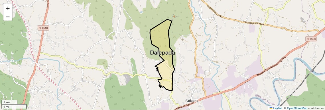Location Map of Dalepada, Thane