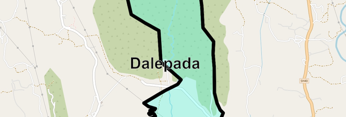 Location Map of Dalepada, Thane