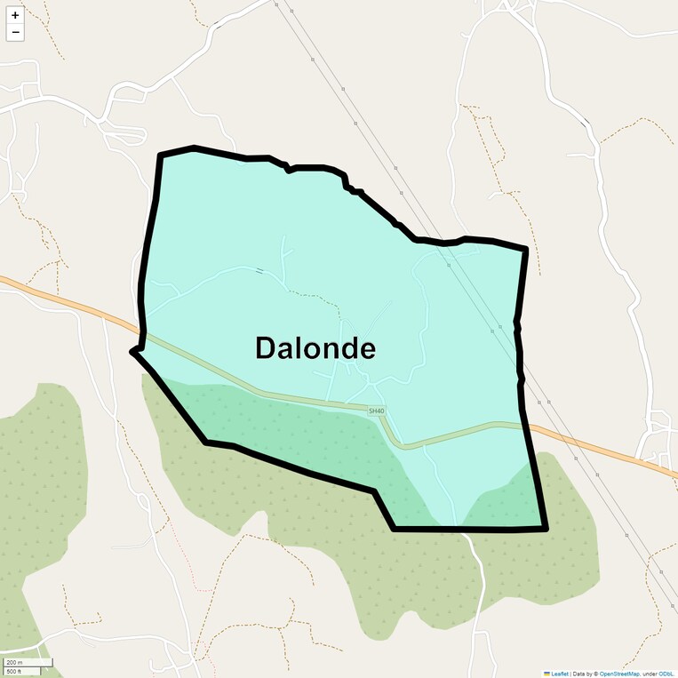 Location Map of Dalonde