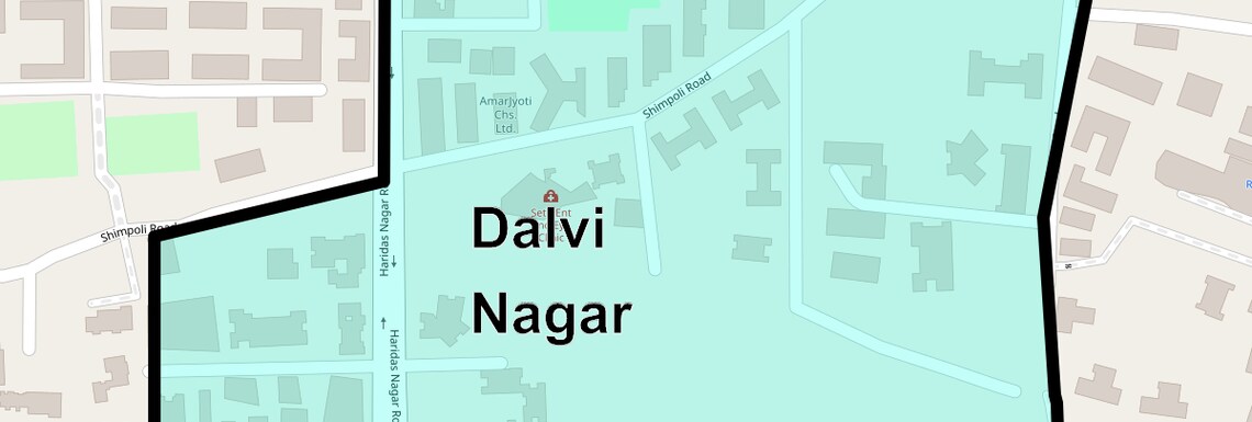 Location Map of Dalvi Nagar, Mumbai