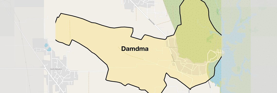 Location Map of Damdma, Gurgaon
