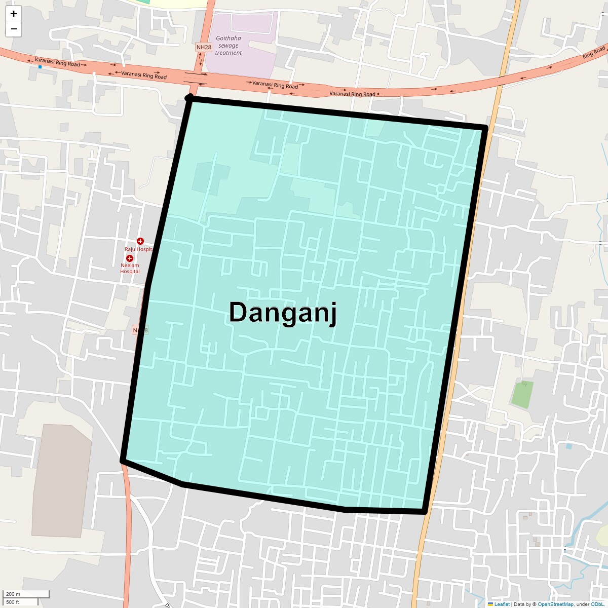 Danganj Map