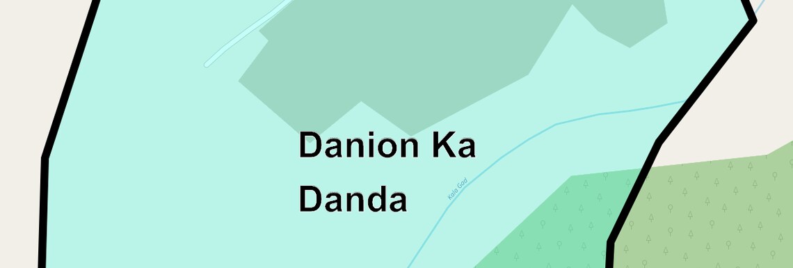 Location Map of Danion Ka Danda, Dehradun