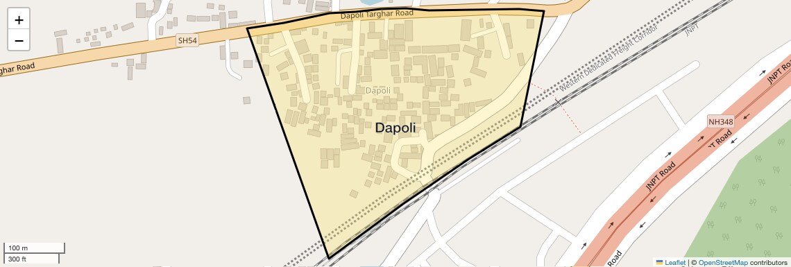 Location Map of Dapoli, Navi Mumbai