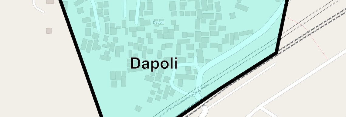 Location Map of Dapoli, Navi Mumbai