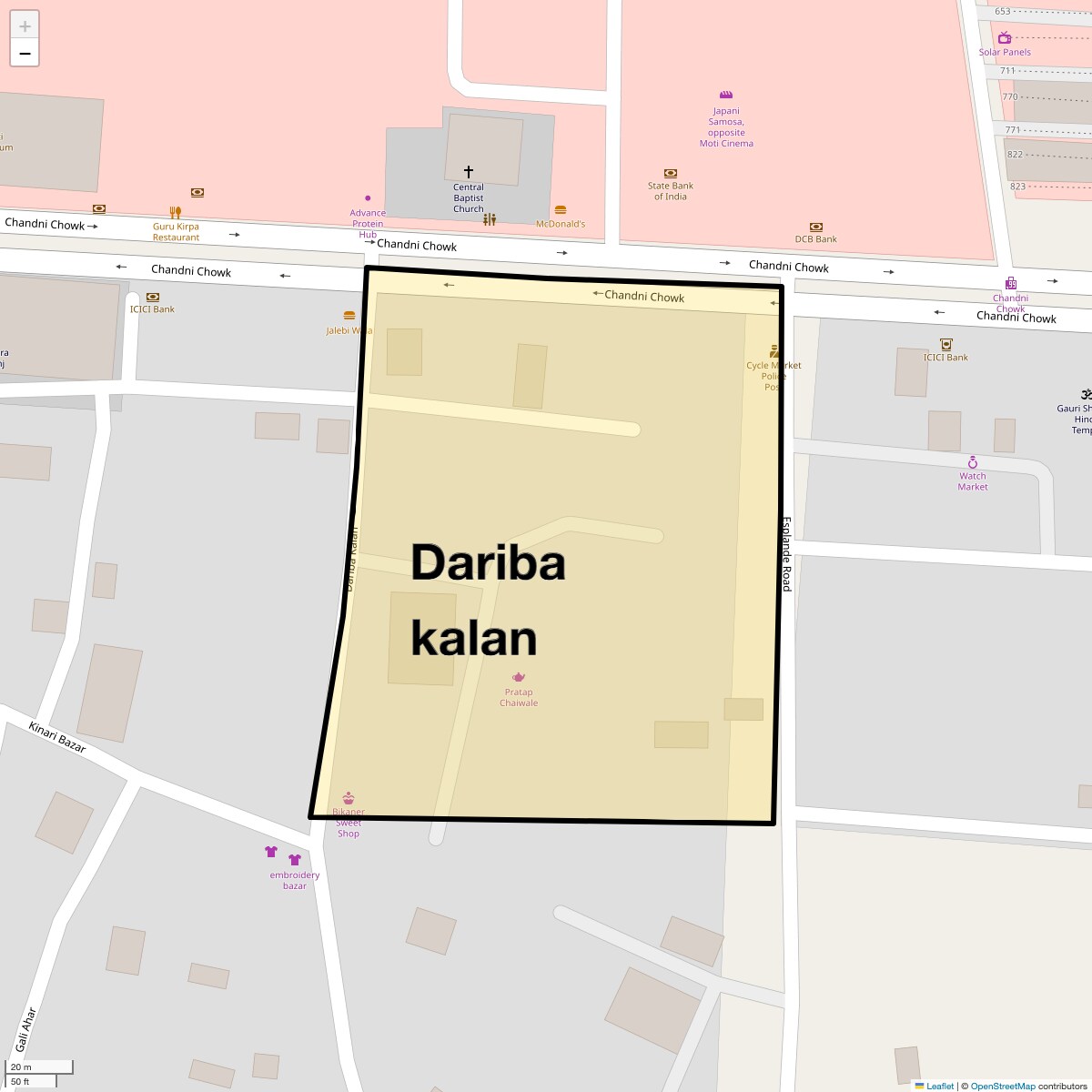 Check Time Travel of Dariba Kalan, Delhi