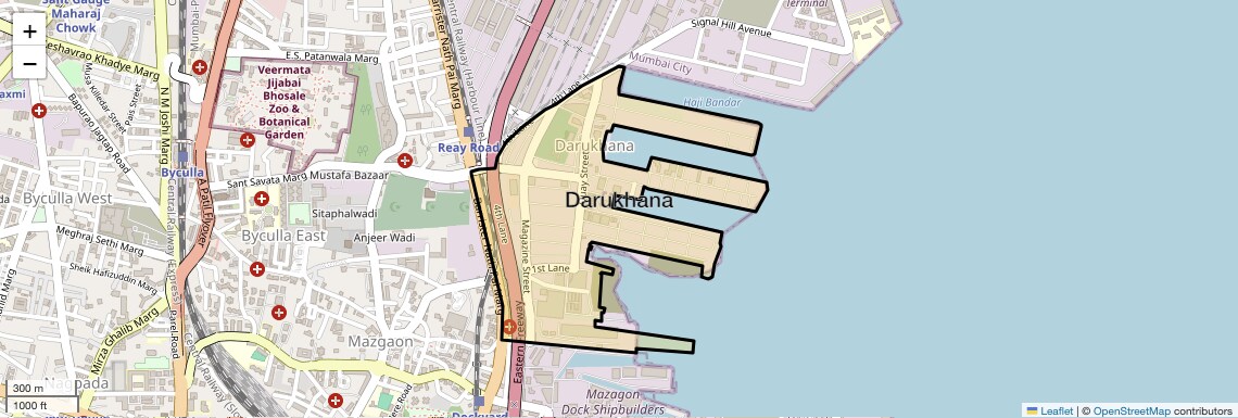 Location Map of Darukhana, Mumbai