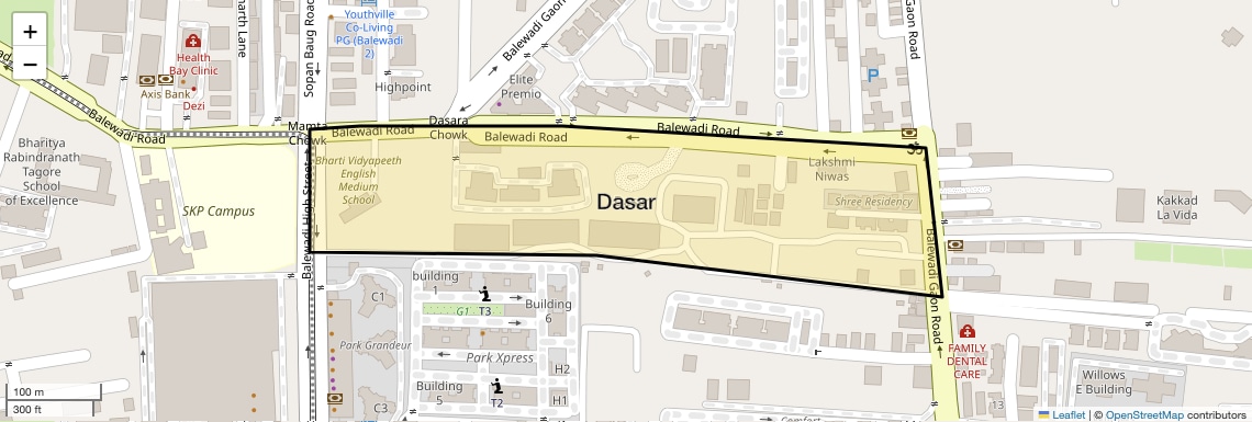 Location Map of Dasar, Pune