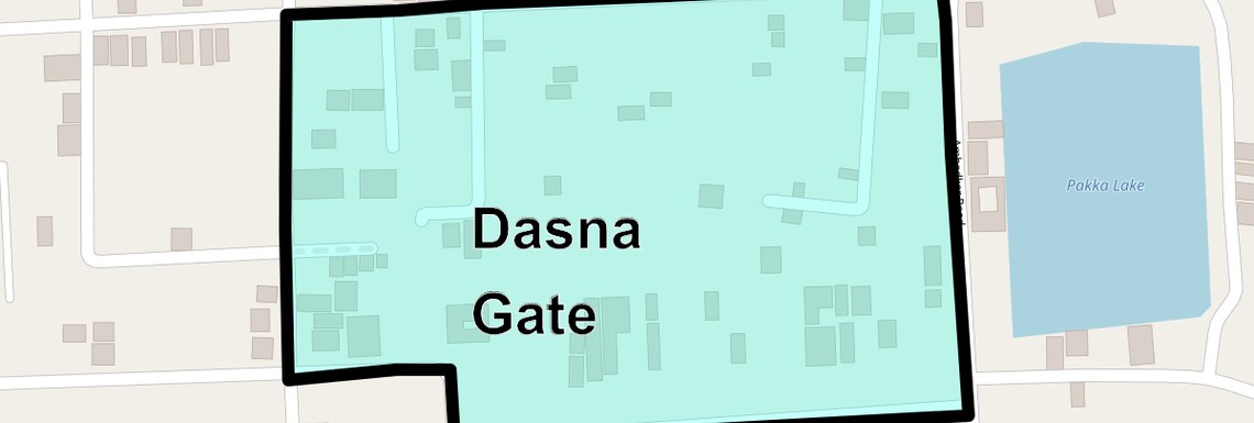 Location Map of Dasna Gate, Ghaziabad