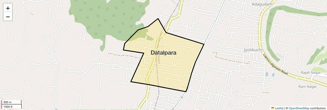 Location Map of Datalpara, Guwahati