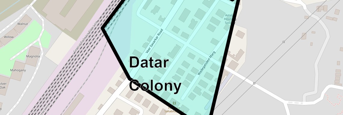 Location Map of Datar Colony, Mumbai