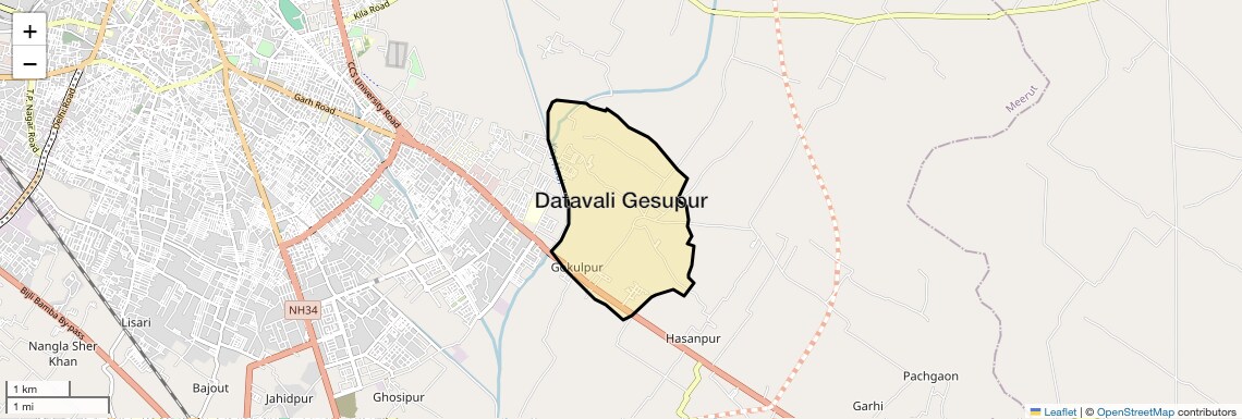 Check Time Travel of Datavali Gesupur, Meerut