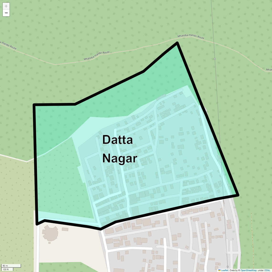 Location Map of Datta Nagar, Pune