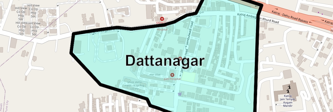 Location Map of Dattanagar, Pune