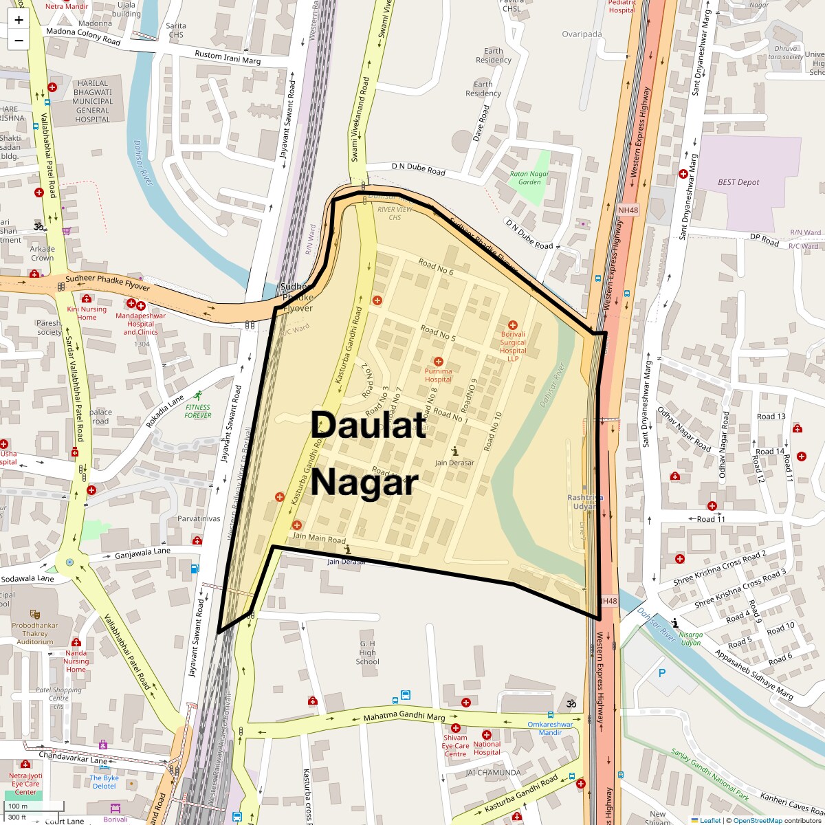 Check Time Travel of Daulat Nagar, Mumbai