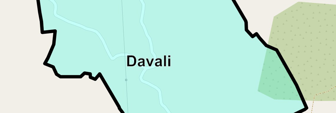 Location Map of Davali, Thane