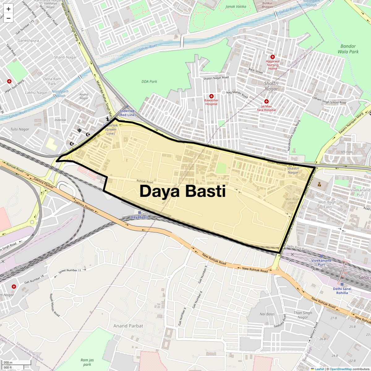 Check Time Travel of Daya Basti, Delhi