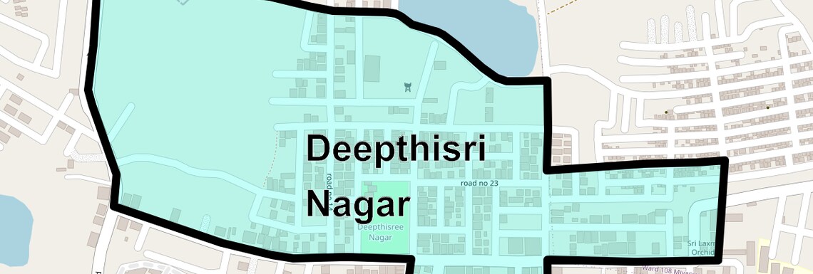 Location Map of Deepthisri Nagar, Hyderabad